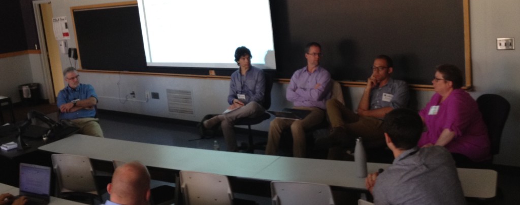 Tom Measham, Rich Stedman, Jeffrey Jacquet and Kathy Halvorsen at the culminating Energy Landscapes panel session at ISSRM 2016.
