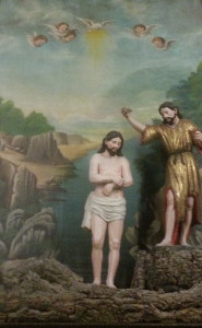 Jesus rests on a cork earth in a diorama at the Igreja de São Francisco.